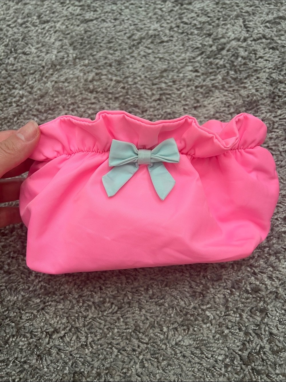 Stoney Clover Lane Pink Bag with Blue Bow